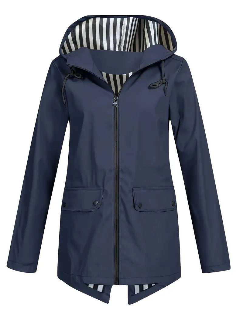 Women's Wind Resistant Hooded Jacket – Lightweight Outdoor Windbreaker