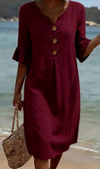 Women's Relaxed Everyday Dress – Flowy Day Dress