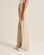 Women's Pleated Wide Leg Pants – High Waist Flowy Dress Trousers