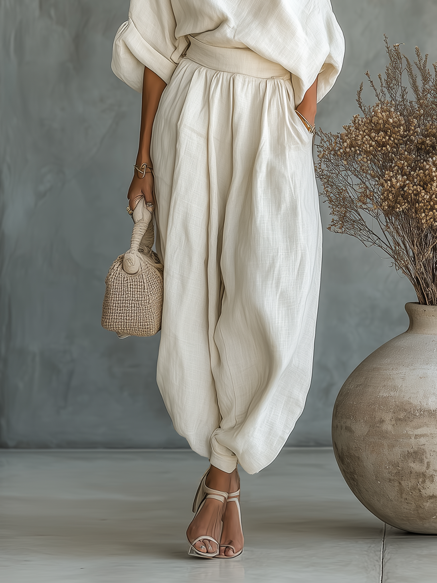 Women's Boho Wide Leg Jumpsuit – Relaxed Flowy Casual Jumpsuit