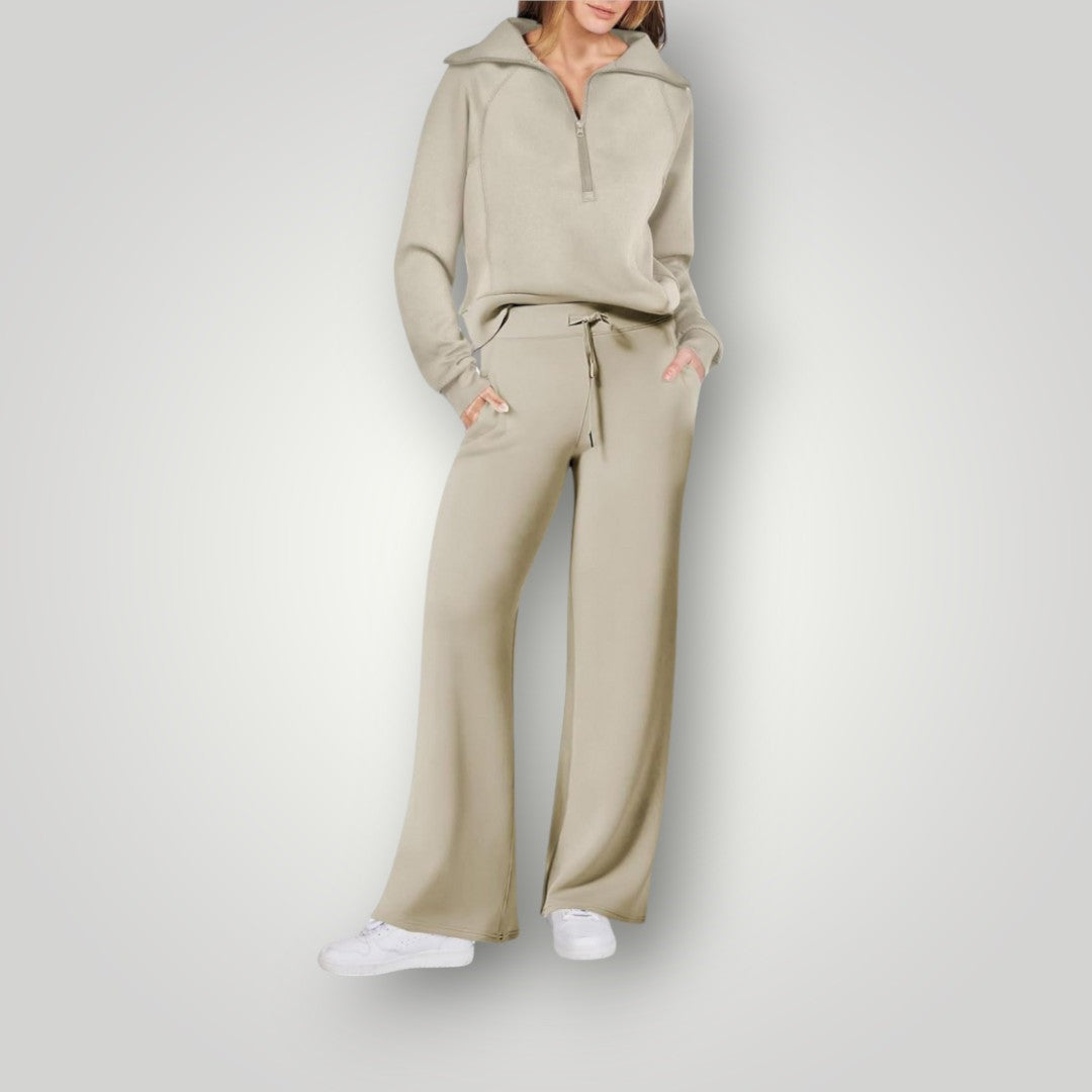 Women's Soft Knit Lounge Set – Relaxed Matching Two-Piece Outfit