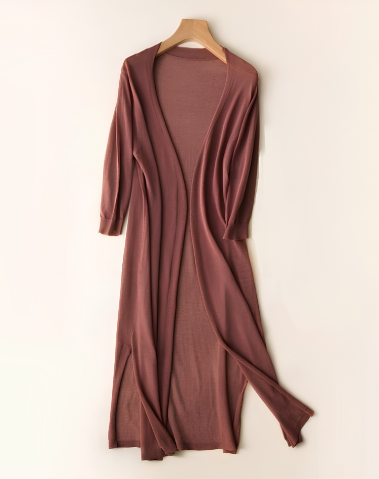 Women's Open Front Duster Cardigan – Long Soft Knit Cardigan