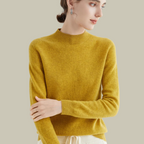 Women's Fitted Turtleneck Sweater – Classic Roll Neck Winter Sweater