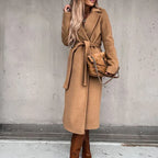 Women's Relaxed Winter Coat – Tailored Long Overcoat