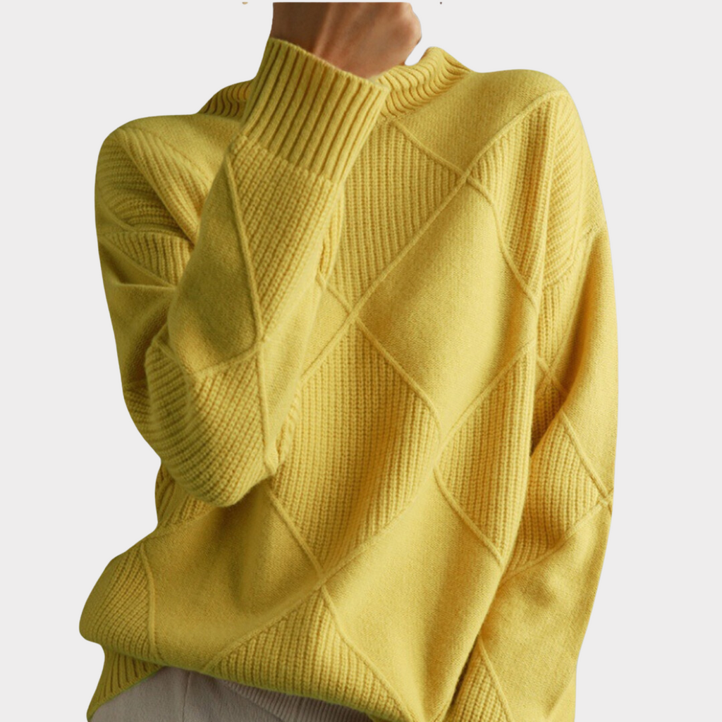 Women's Classic Turtleneck Sweater – High Neck Winter Knit Pullover