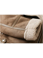Women's Warm Fleece Jacket – Cropped Zip-Up Winter Jacket