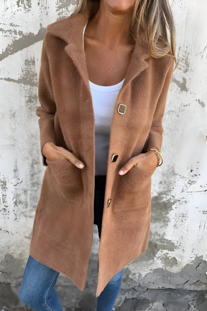 Women's Thick Autumn Coat – Tailored Cold Weather Overcoat