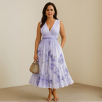 Women's Sleeveless Pleated Maxi Dress – Flowy Formal Occasion Dress