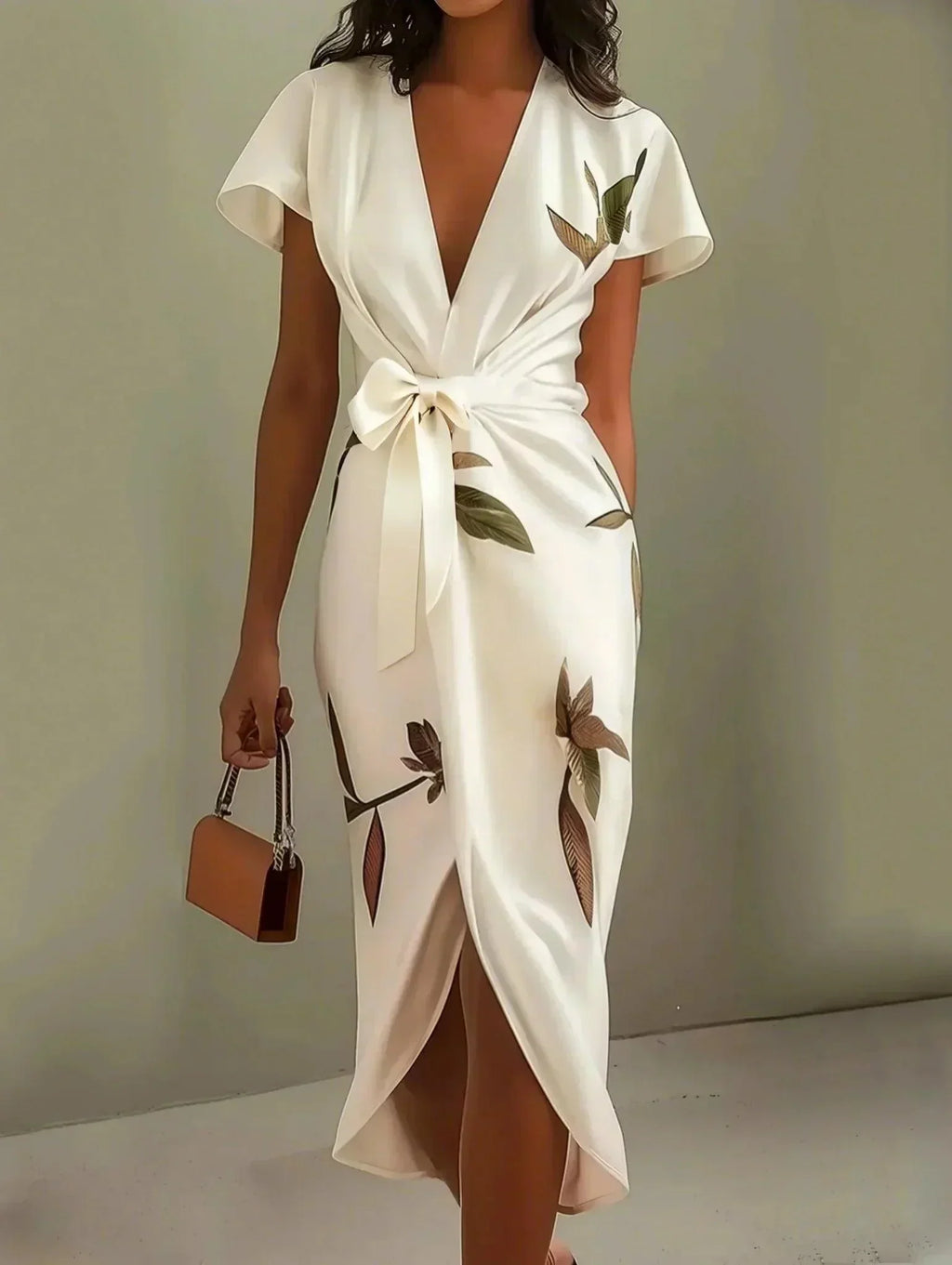 Women's Floral Occasion Dress – Flowy Feminine Day-to-Evening Dress