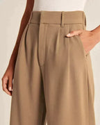Women's Pleated Wide Leg Pants – High Waist Flowy Dress Trousers