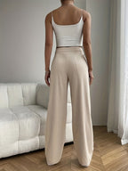 Women's Casual Relaxed Fit Trousers – Autumn Winter Everyday Pants