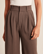 Women's Flowy Wide Leg Dress Pants – High Waist Tailored Trousers