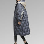 Women's Long Puffer Jacket – Quilted Winter Coat