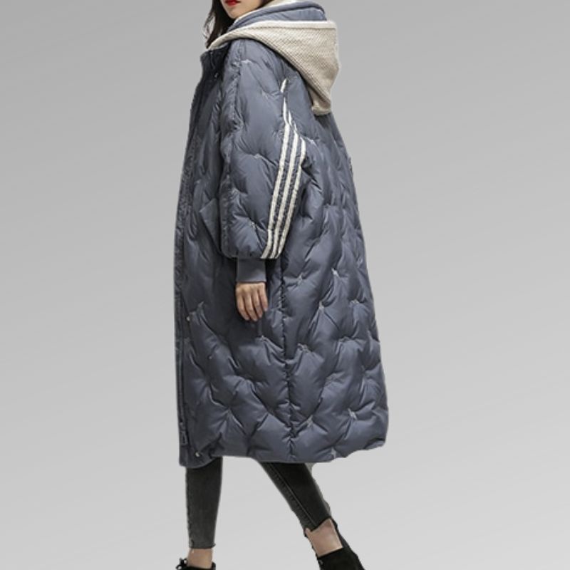 Women's Long Puffer Jacket – Quilted Winter Coat