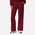 Women's Wide Leg Lounge Pants – Drawstring High Waist Pocket Sweatpants