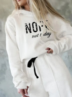 Women's Graphic Hoodie Tracksuit – Wide Leg Lounge Set