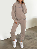 Women's Graphic Sweat Set – Oversized Wide Leg Lounge Co-Ord