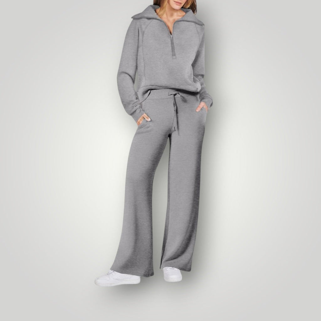 Women's Soft Knit Lounge Set – Relaxed Matching Two-Piece Outfit