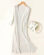 Women's Open Front Duster Cardigan – Long Soft Knit Cardigan
