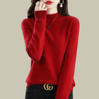 Women's Fitted Turtleneck Sweater – Classic Roll Neck Winter Sweater