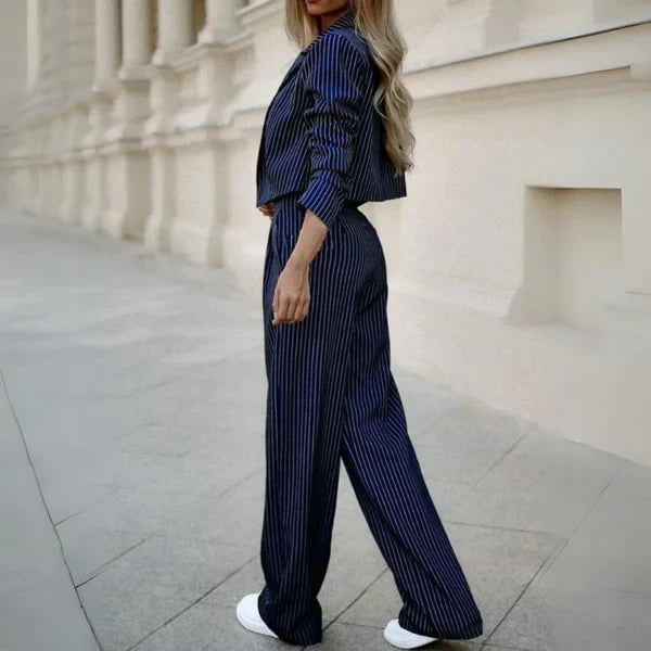 Women's Tailored Pants Set – Statement Top & Dressy Trousers