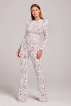 Women's Sequin Party Jumpsuit – Sparkly Formal Evening Jumpsuit