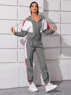 Women's Zip-Up Lounge Set – Hooded Legging Two-Piece Set