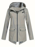 Women's Wind Resistant Hooded Jacket – Lightweight Outdoor Windbreaker