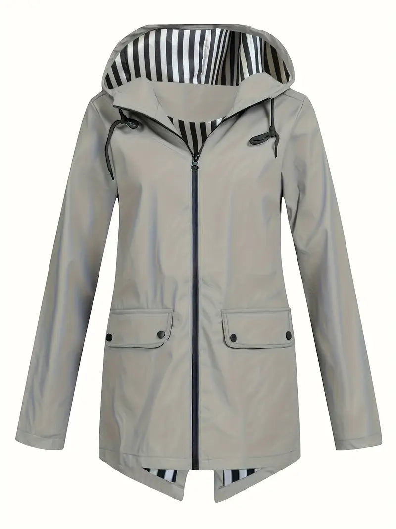 Women's Wind Resistant Hooded Jacket – Lightweight Outdoor Windbreaker