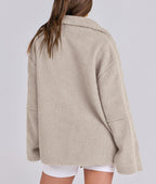 Women's Oversized Fleece Winter Jacket – Warm Zip-Up Jacket