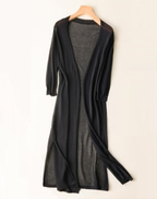 Women's Open Front Duster Cardigan – Long Soft Knit Cardigan