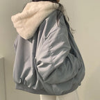 Women's Reversible Winter Jacket – Oversized Hooded Jacket
