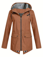 Women's Wind Resistant Hooded Jacket – Lightweight Outdoor Windbreaker