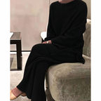 Women's Wide Leg Knit Lounge Set – Soft Sweater Co-Ord