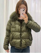 Women's Oversized Puffer Jacket – Relaxed Vintage Winter Jacket