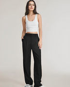Women's Flowy Wide Leg Dress Pants – High Waist Tailored Trousers
