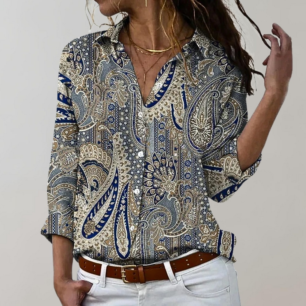 Women's Slim Fit Everyday Blouse – Lightweight Fitted Casual Blouse