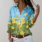 Women's Slim Fit Everyday Blouse – Lightweight Fitted Casual Blouse