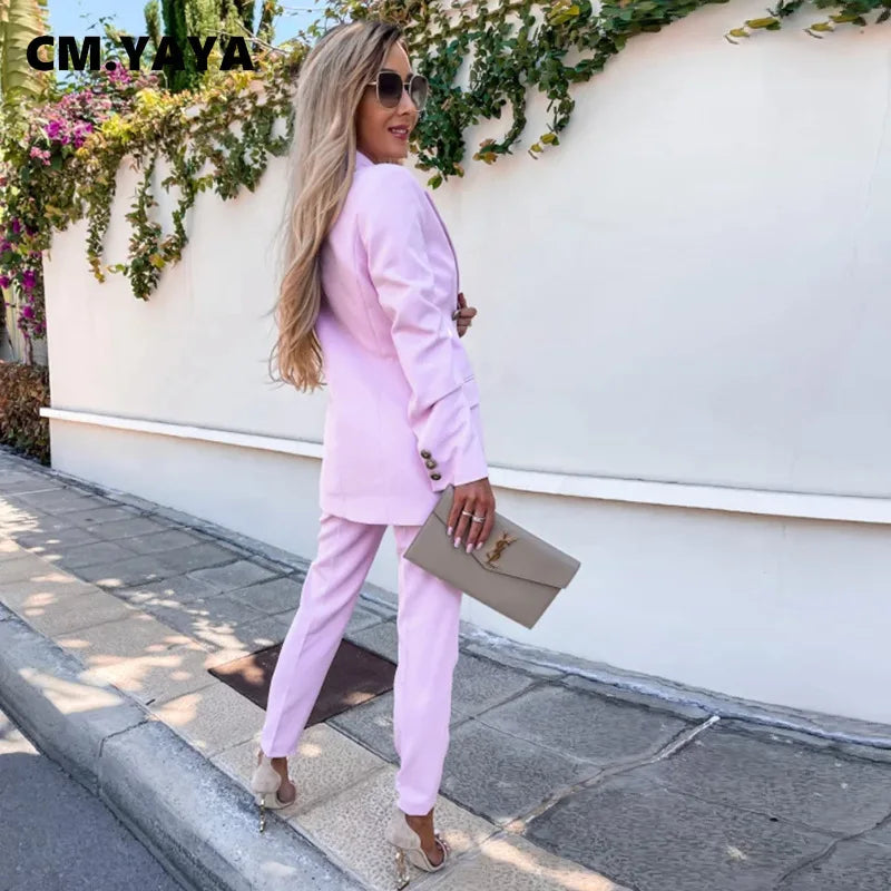 Women's Asymmetrical Pants Set – Statement Top & Wide Leg Trousers