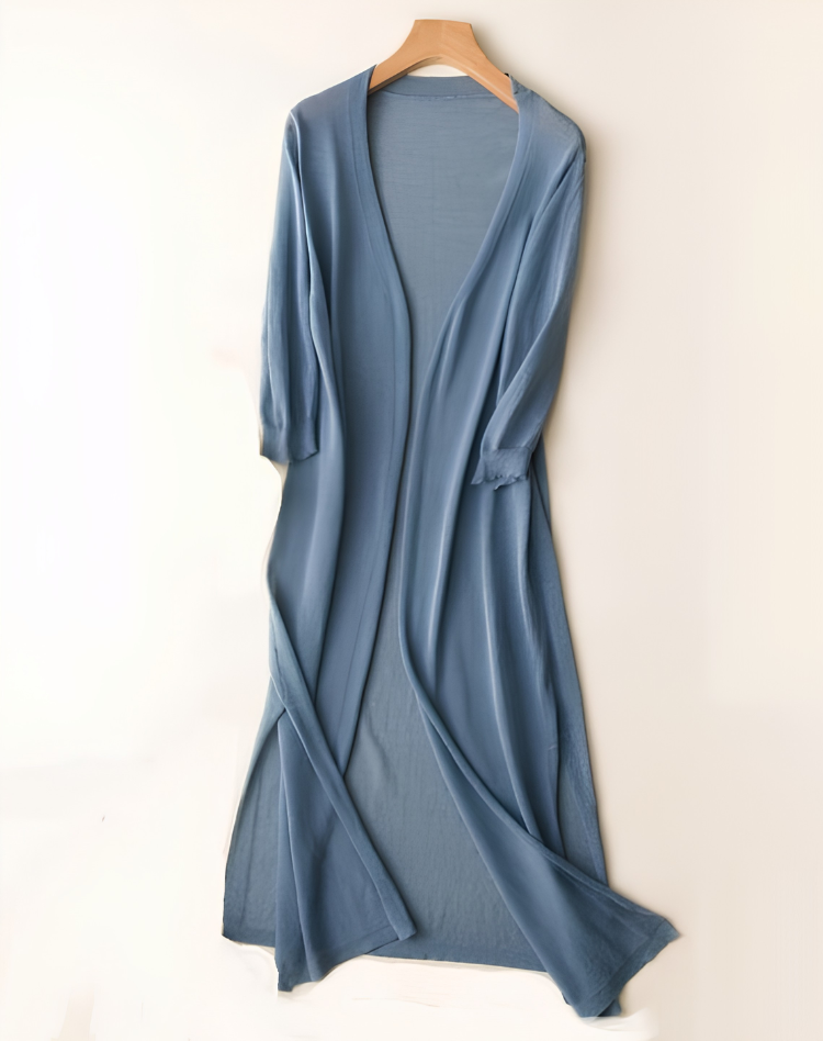 Women's Open Front Duster Cardigan – Long Soft Knit Cardigan