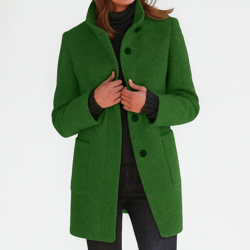 Women's Tailored Overcoat – Classic Longline Cold Weather Coat