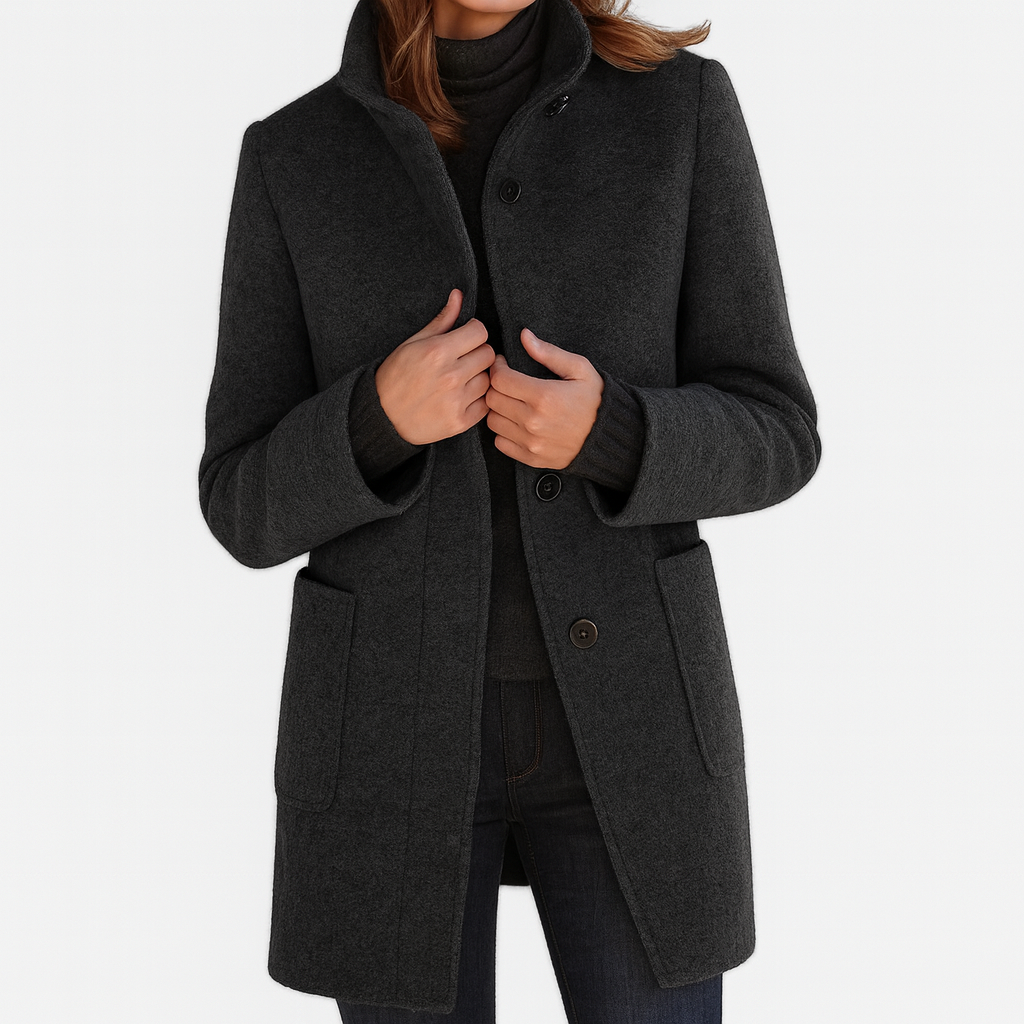 Women's Tailored Overcoat – Classic Longline Cold Weather Coat