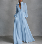 Women's Summer Occasion Maxi Dress – V-Neck Flowy Dress