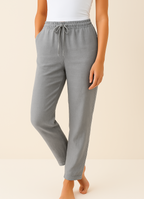 Women's High Rise Straight Leg Pants – Tailored Everyday Dress Trousers