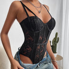 Women's Embroidered Floral Boxer Briefs – Seamless Lace Underwear