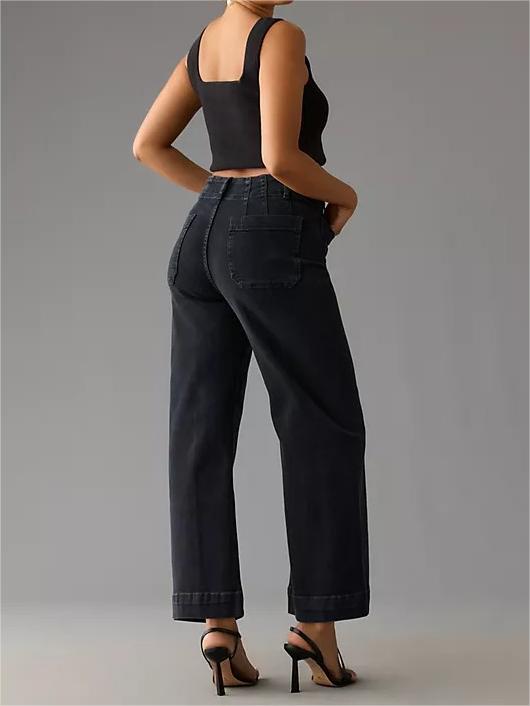 Women's Pull-On Jeans – Tummy Control Straight Jeans