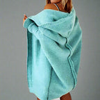 Women's Oversized Knee-Length Cardigan – Relaxed Longline Cardigan