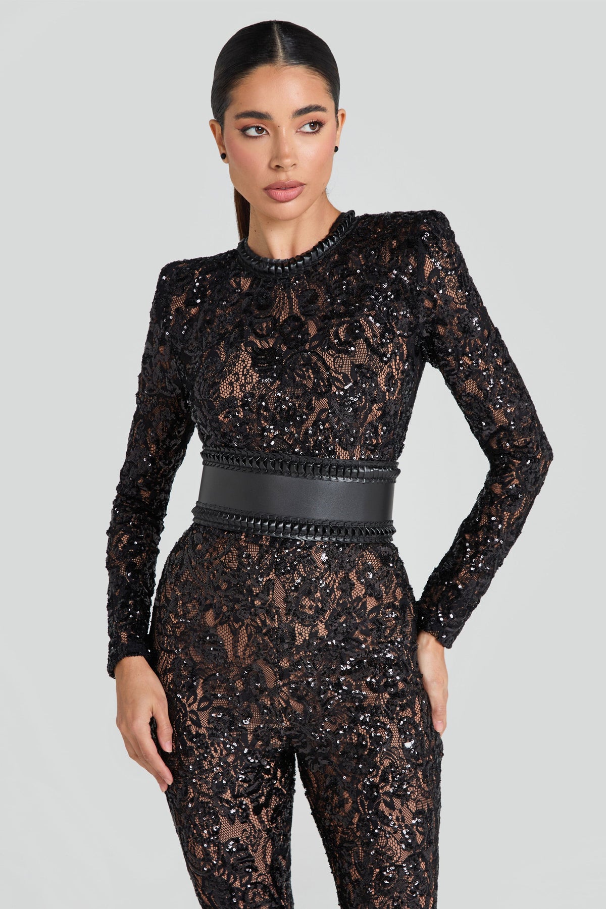Women's Sequin Party Jumpsuit – Sparkly Formal Evening Jumpsuit