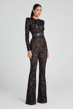 Women's Sequin Party Jumpsuit – Sparkly Formal Evening Jumpsuit