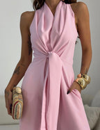 Alanah | Halter Neck Formal Jumpsuit